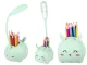Kids LED Night Light with Organizer and Phone Stand, Green