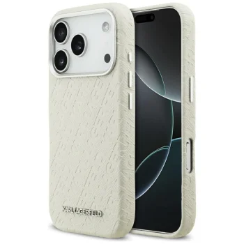 Karl Lagerfeld FW Stamped Karl MagSafe Phone Case Cover iPhone 17 Pro - Beige