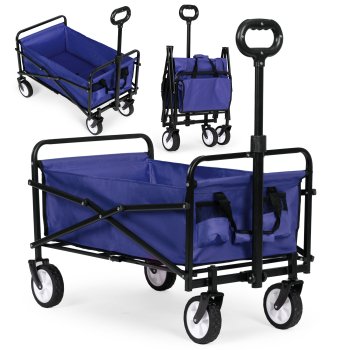 Sulankstomas sodo ir paplūdimio vežimėlis Multigarden TC-005, mėlynas