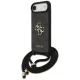 Dėklas Guess 4G Big Logo Cord Strap Crossbody skirtas iPhone 17 Air, juodas
