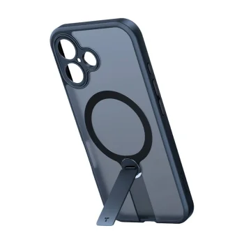 Torras Pstand Spin dėklas iPhone 16 Plus su stovu, juodas