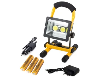 Nešiojamas LED COB 30W prožektorius su baterija, IP65
