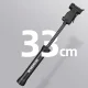 Rankinė dviračio pompa ROCKBROS TM-1701P 80 PSI Presta ir Schrader ventiliams, juoda