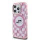 Karl Lagerfeld IML Monogram Karl & Choupette MagSafe dėklas iPhone 15 Pro, rožinis