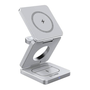 „Blitzwolf BW-IW30“ belaidis įkroviklis „trys viename“ („iPhone“ / „Apple Watch“ / „AirPods“)