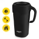 4Fizjo Mountain Goat termopuodelis su šiaudeliu, 650 ml, juodas