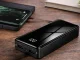 Išorinė baterija (Power Bank) 20 000 mAh, 4x USB, 2x LED žibintuvėlis, juoda