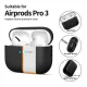 Ausinių dėklas Tech-Protect Silicone, skirtas AirPods Pro 3, juodas