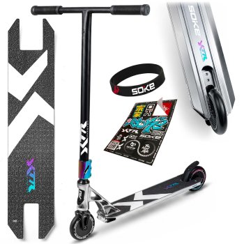 Soke Xtr triukinis paspirtukas, sidabrinis / juodas