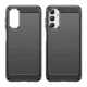 Lankstus anglies pluošto rašto dėklas Samsung Galaxy M14 Carbon Case, juodas