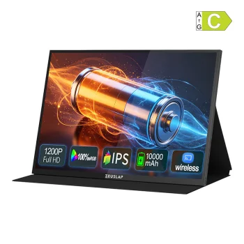 Portatyvus jutiklinis monitorius ZEUSLAP P16BT 16" IPS 1920x1200 10000 mAh