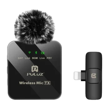 Puluz belaidis prisegamas mikrofonas iPhone ir iPad su Lightning jungtimi