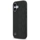 Mercedes iPhone 17 Case Leather Laurel Leaves MagSafe, Black