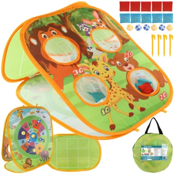 Bean Bag Toss Game for Kids Kruzzel 26751 3-in-1 Outdoor Indoor Yard Toy