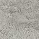 Plush Bed for Dogs and Cats, 115x80 cm, Light Grey