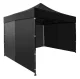 Greitai surenkama sodo pavėsinė MultiGarden 145590, 3x3m, juoda