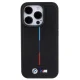 BMW iPhone 15 Pro Case Quilted Tricolor MagSafe, Black