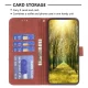 Apple iPhone 14 Pro 6.1\'\' Geometric Texture Wallet Stand Leather Phone Book Case Cover, Brown