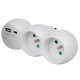Maclean MCE339 E Šakotuvas su 2 Lizdais ir USB A/C