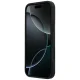 Mercedes Leather Crossed Lines MagSafe dėklas iPhone 17 / 18 Pro Max, juodas