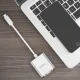 Orico PTAV USB-C į VGA ir 3.5mm garso adapteris 0.15m Sidabrinis