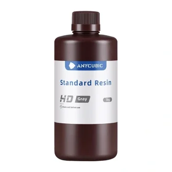 Anycubic Standard Resin HD fotopolimerinė 3D spausdintuvo derva, 1 kg, pilka