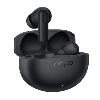 Belaidės ausinės Oppo Enco Air5 su ANC ir Bluetooth 6.1, Midnight Black