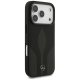 Mercedes dėklas iPhone 17 Pro telefonui Leather The Move MagSafe, juodas