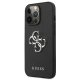 Guess Saffiano 4G Metal Logo dėklas iPhone 13 Pro / 13, juodas