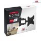 Maclean MC-742 TV ir monitoriaus sieninis laikiklis 13-55\", 30kg, juodas