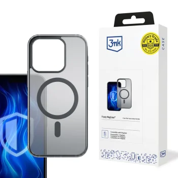 3mk Frosty MagCase dėklas iPhone 14 Pro Max, juodas