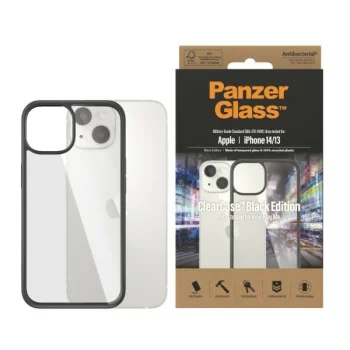 „PanzerGlass ClearCase“ dėklas „iPhone 14 / 15 / 13“, skaidrus / juodas
