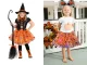 Girls\' Halloween costume with tutu skirt and glitter pumpkin headband, orange