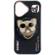 Dėklas Nimmy Glasses Cool Dog MagSafe telefonui iPhone 16, juodas