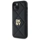 DKNY Quilted Stack Logo dėklas, skirtas iPhone 15 Plus, juodas