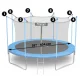 Vidinis apsauginis tinklas batutui 397–404 cm (13 ft) Neo-Sport, 8 strypams