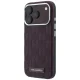 Karl Lagerfeld Grained Mono MagSafe dėklas iPhone 17 / 18 Pro Max, bordo