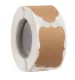Self-Adhesive Labels, 300 Pcs, 3×5 cm, Brown