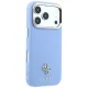 Dėklas Guess Saffiano Small 4G MagSafe telefonui iPhone 18 Pro Max / 17 Pro Max, šviesiai mėlynas