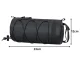Waterproof Bicycle Handlebar Bag with Shoulder Strap, Black