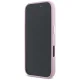 Karl Lagerfeld Saffiano Elongated Metal Logo MagSafe dėklas iPhone 16 Pro Max, rožinis