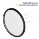 K&F Concept Nano-X MRC Black Mist 1/2 difuzinis filtras, 82 mm