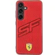 Ferrari dėklas Samsung Galaxy S24+ telefonui Big SF Perforated, raudonas