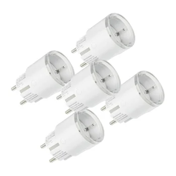 Shelly Plug S MTR Gen3 12A Išmanusis Kištukas (5 vnt. rinkinys), Baltas