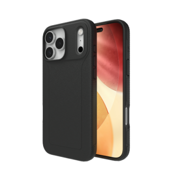 ZAGG Luxe Snap MagSafe dėklas iPhone 17 Pro Max telefonui, juodas