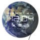 Sieninis laikrodis Planet Earth su LED ekranu, 32 cm, mėlynas