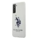 Samsung Galaxy S21+ Plus (SM-G996B) US Polo Silicone Logo Case Cover (USHCS21MSLHRWH), White