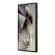 DKNY Leather Checkered Mono MagSafe dėklas Samsung Galaxy S24 Ultra, juodas