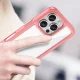 Dėklas Outer Space Case skirtas iPhone 16 Pro su geliniu rėmeliu, raudonas