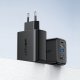 Acefast A17 GaN 2in1 įkroviklis 65W USB-C / USB ir HDMI 4K@60Hz adapteris su laidu, baltas